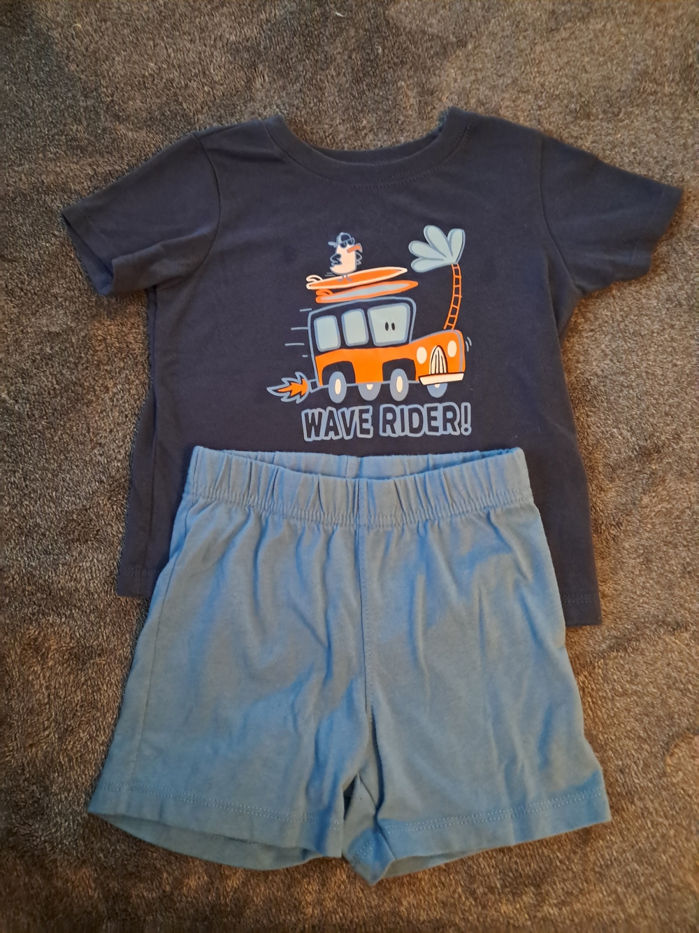 Garanimals Navy and Light Blue Wave Rider Kids Matching Set